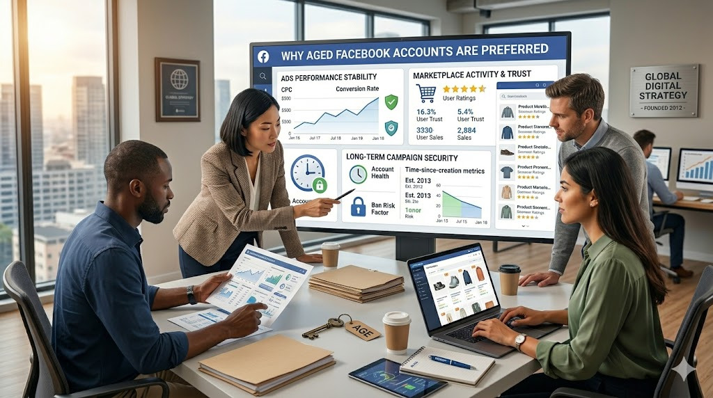 Why Aged Facebook Accounts Are Preferred for Ads, Marketplace Activity, and Long-Term Campaign Stability