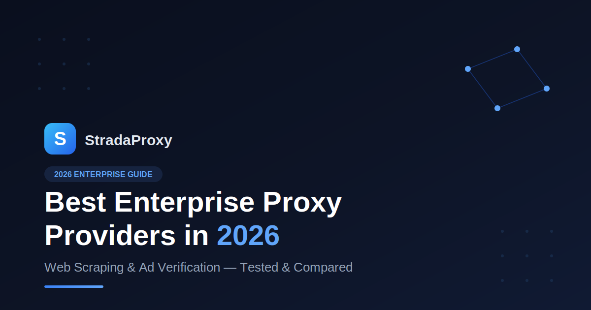 Best Enterprise Proxy Providers in 2026 (Tested & Compared)