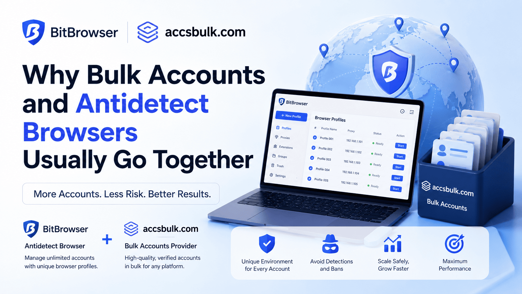 Why Bulk Accounts and Antidetect Browsers Usually Go Together