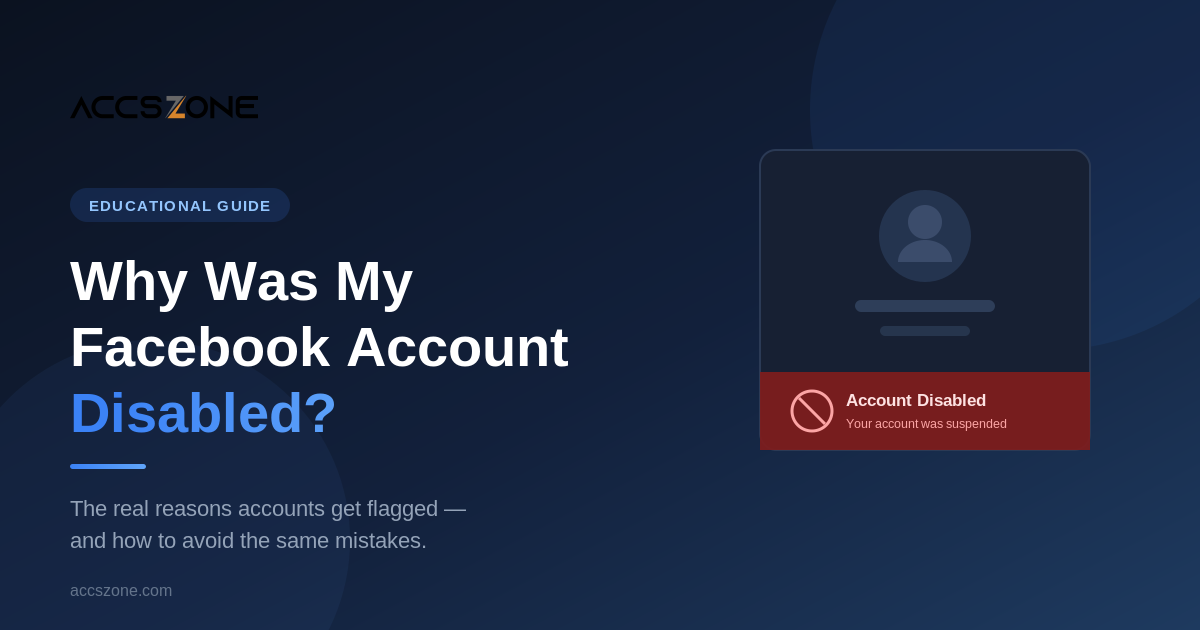 Why Was My Facebook Account Disabled? Reasons & How to Avoid It