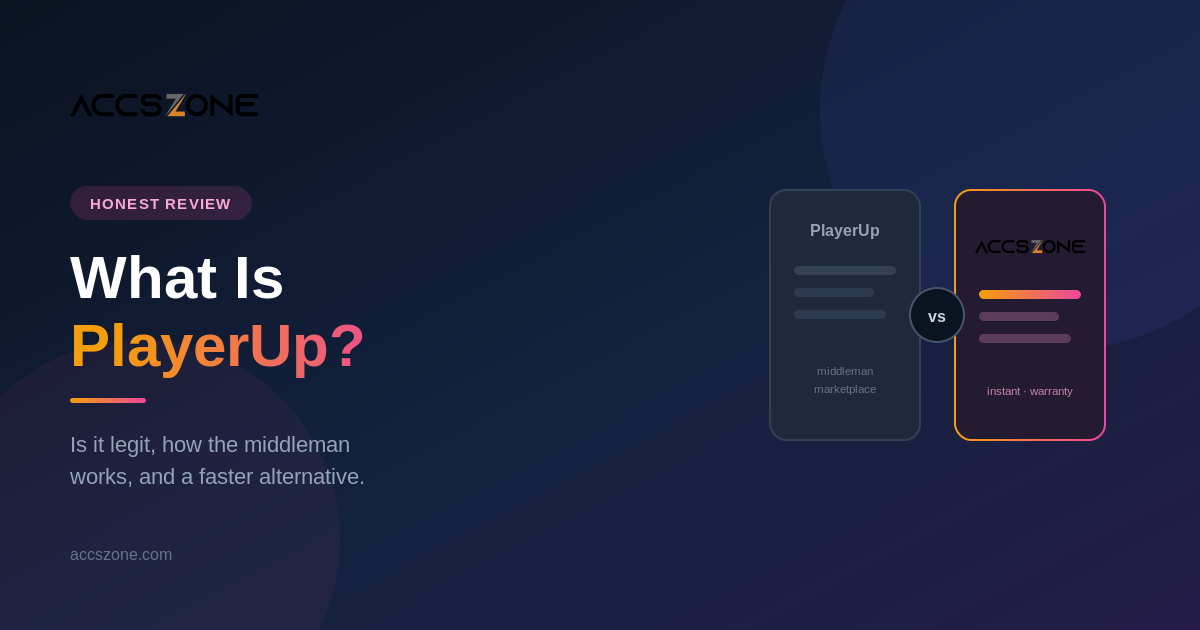 What Is PlayerUp? Is It Legit, How the Middleman Works & a Faster Alternative