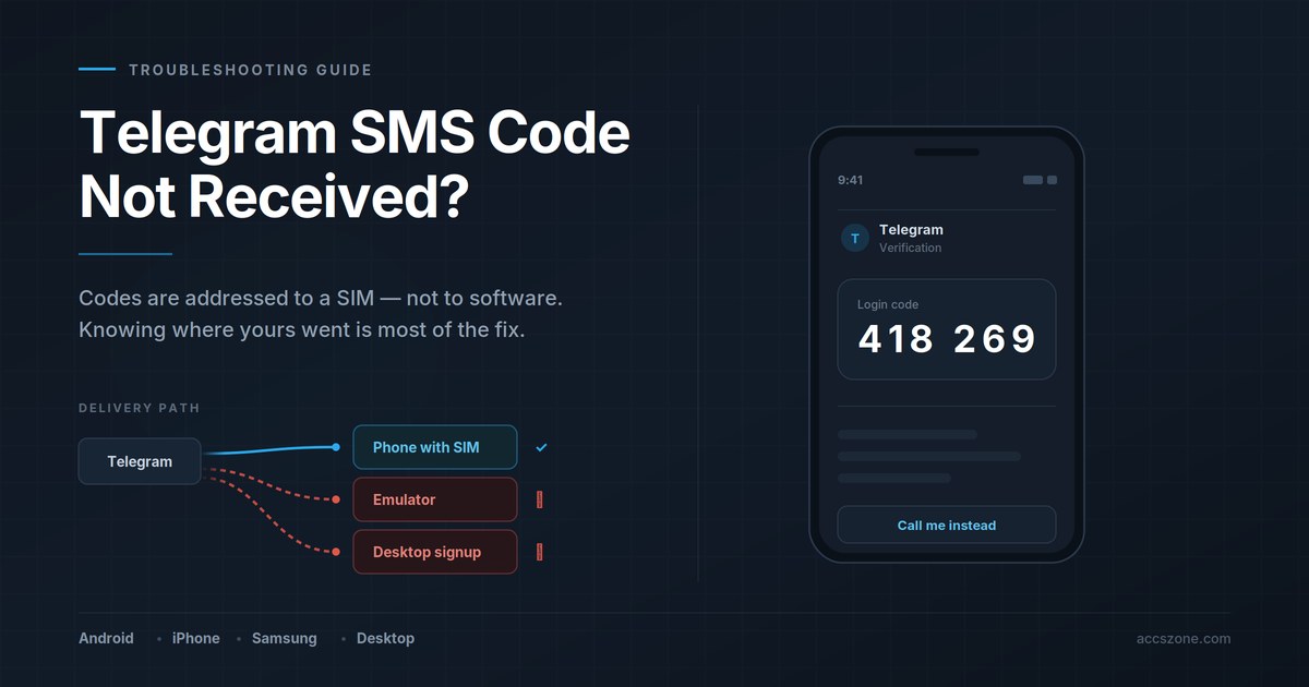 Telegram SMS Code Not Received? Complete Fix Guide (2026)