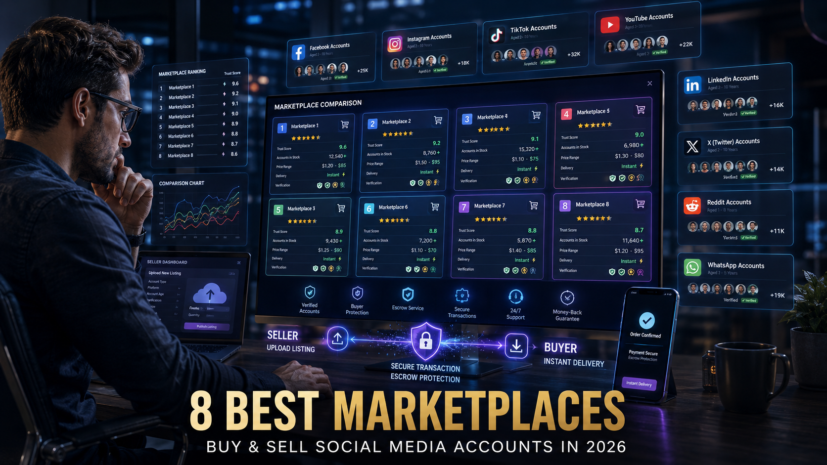8 Best Marketplaces to Buy & Sell Social Media Accounts in 2026